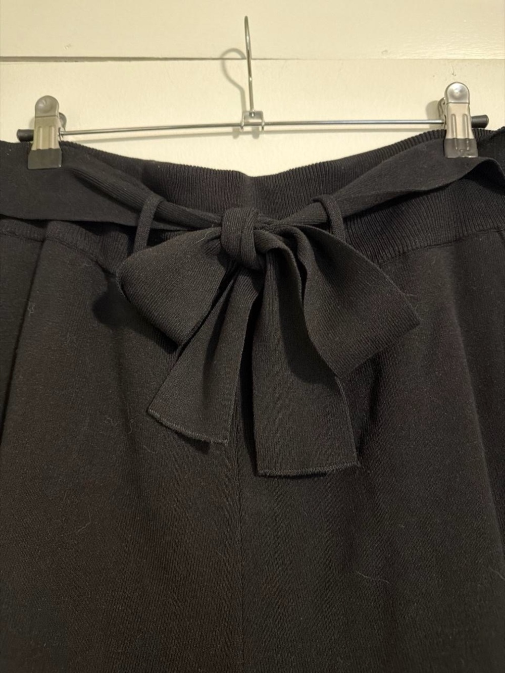 Zara Black Tie-Waist Jogger Pants